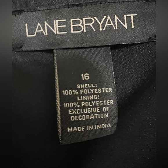 LANE BRYANT LADIES BLOUSE WITH TIE WAIST SIZE 16.  Bust 20” Length 24.5” - Picture 8 of 14